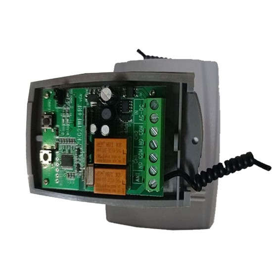 2 Kanal 433 MHz 220v RF Alıcı-Verici Röle Kartı