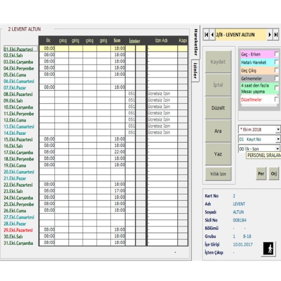 Winper007 Personel Takip Programları